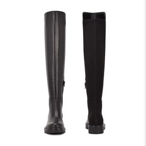 Tread Over The Knee Lug Sole Boots